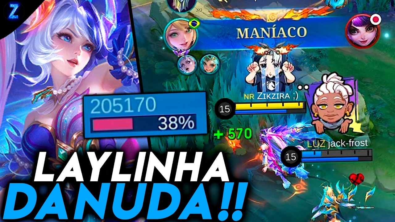 NINGUÉM SEGURA O DANO DESSA LAYLA!! - LAYLA GAMEPLAY | Mobile Legends