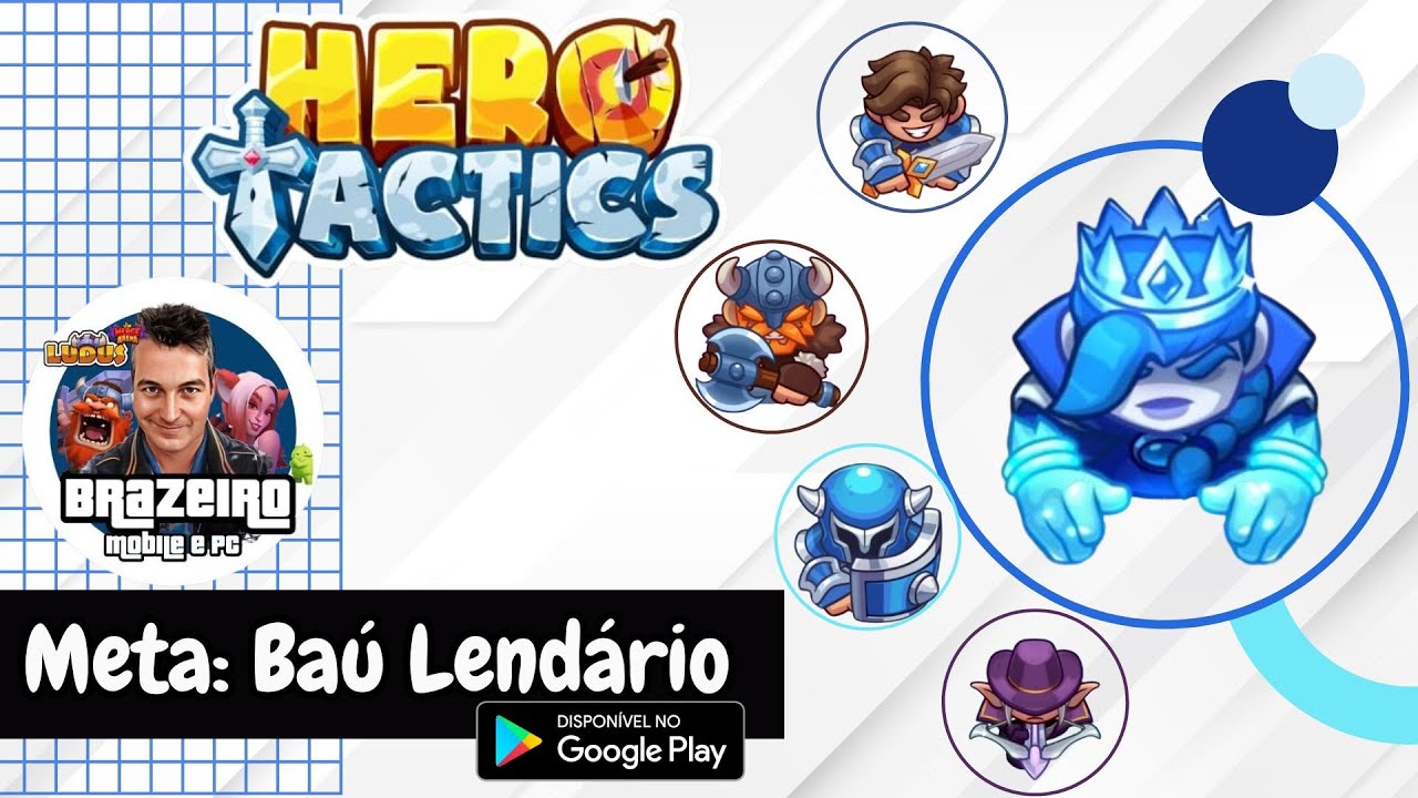 ⚔ Hero Tactics: Meta - Ba&uacute; Lend&aacute;rio #RPG de Tabuleiro - Gameplay de #android #herotactics