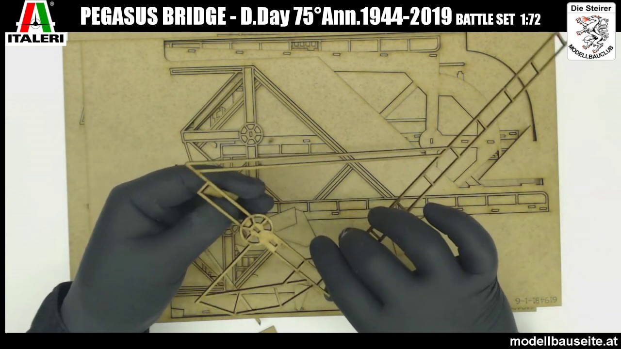 PEGASUS BRIDGE - D.Day 75°Ann.1944-2019 Italeri 1:72 - Unboxing Part2
