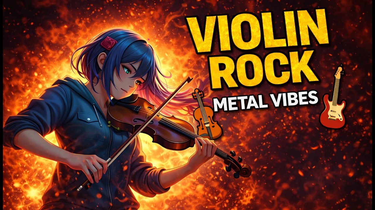 LoFi Rock Radio 🎻⚡ Chill Instrumental Violin Rock | 24/7 Music