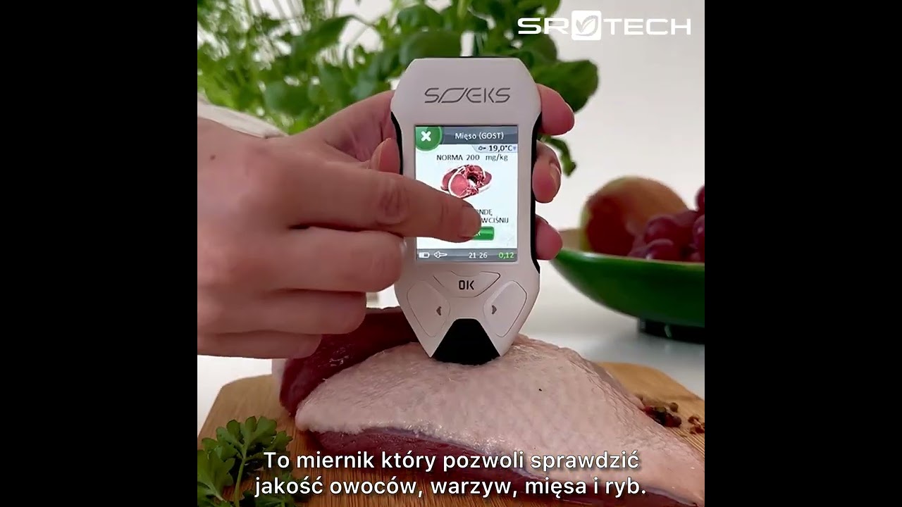 Tester żywności Soeks Ecovisor F4 - tester mięsa, owoc&oacute;w, warzyw ryb