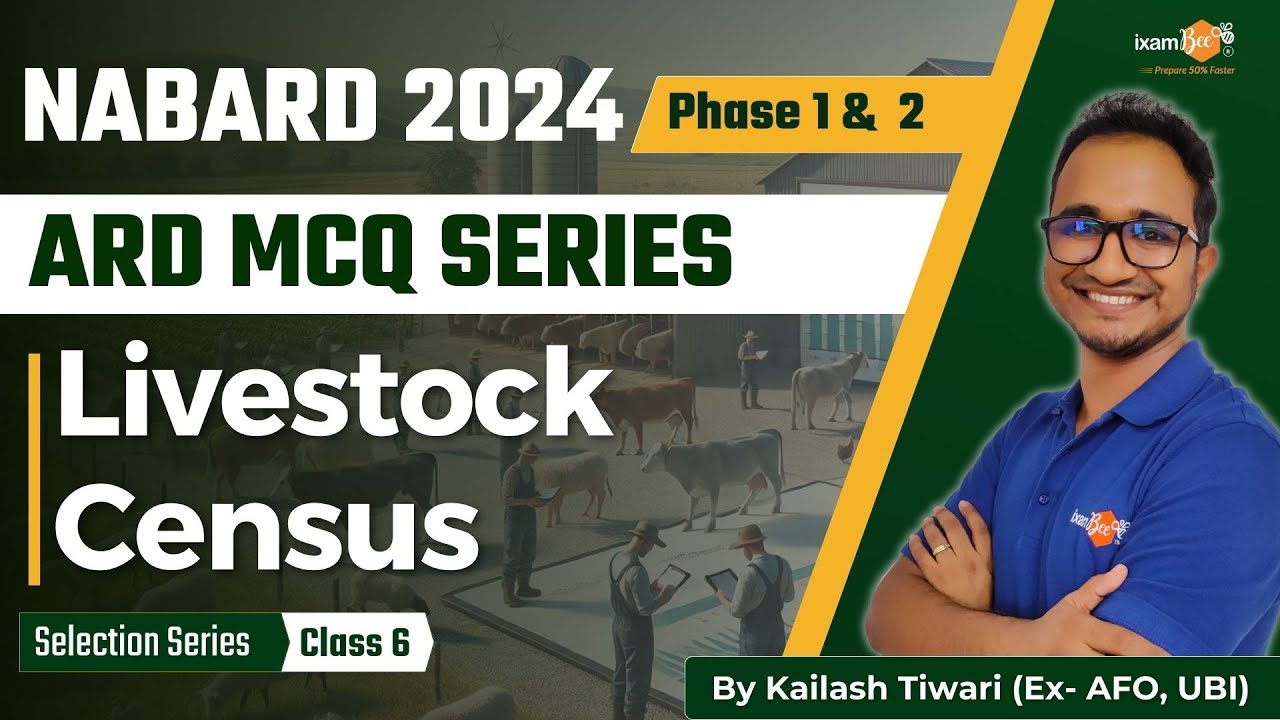 NABARD 2024 || ARD Current MCQs || Livestock Census  || By Kailash Sir