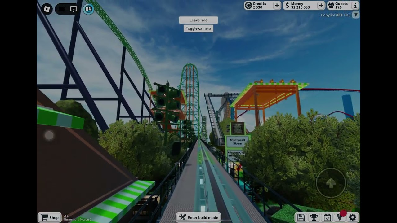 Kingda Ka POV in Theme Park tycoon 2!