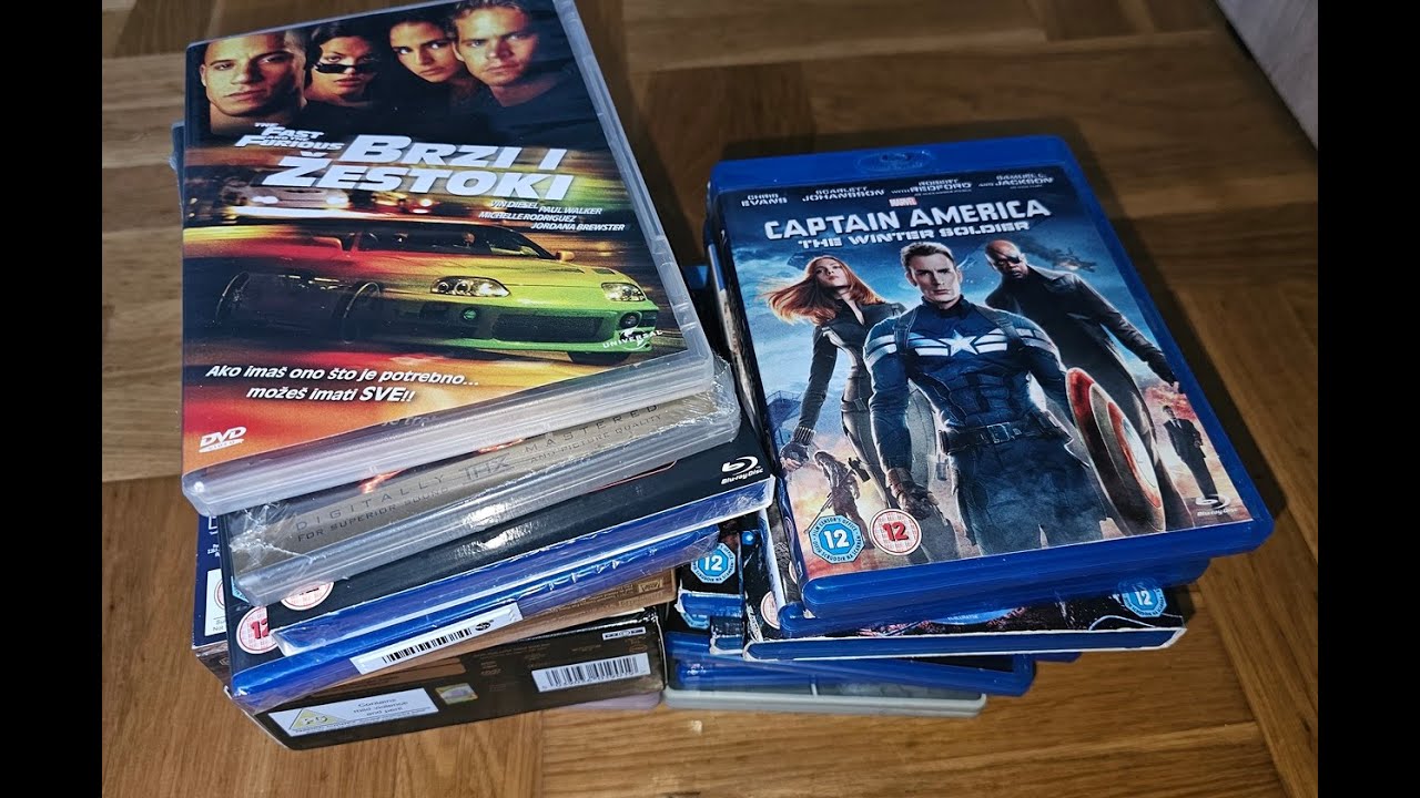 Blu-ray i DVD  kolekcija 2k24