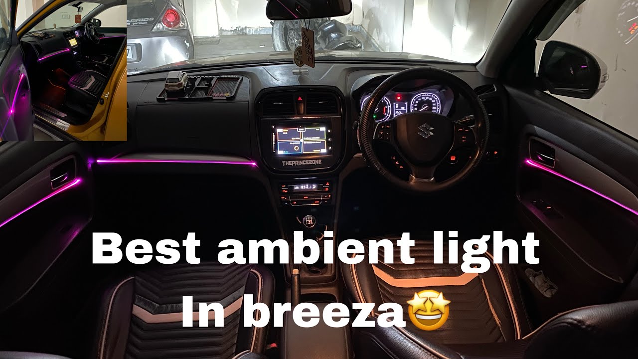 Cheap and best Ambient light for Breeza🤩 || RGB amient Light || Installation