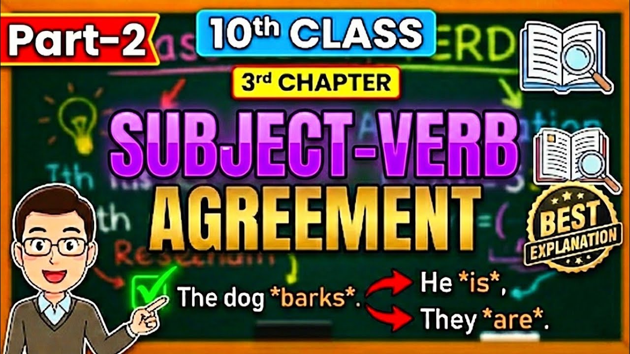 Subject verb agreement | 3rd Chapter (PART-2) | 10 English Grammar #subjectverbagreement #odiamedium