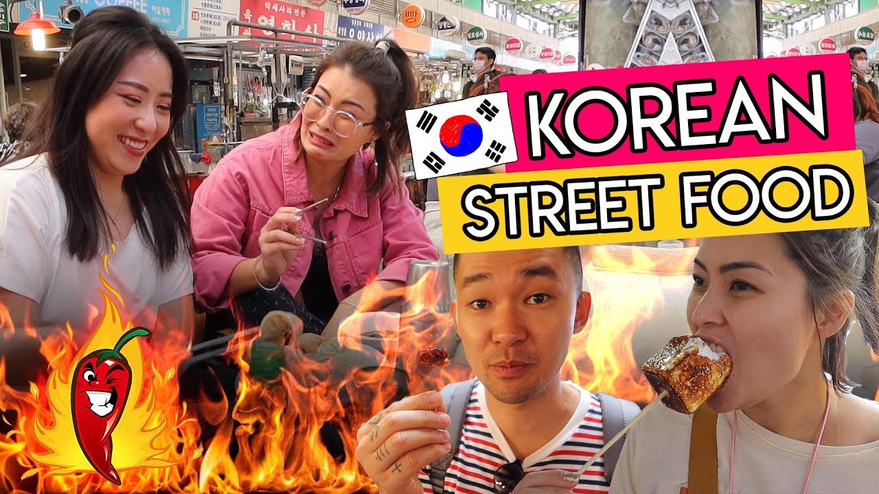 PROVANDO COMIDAS DE RUA NA COREIA 🇰🇷