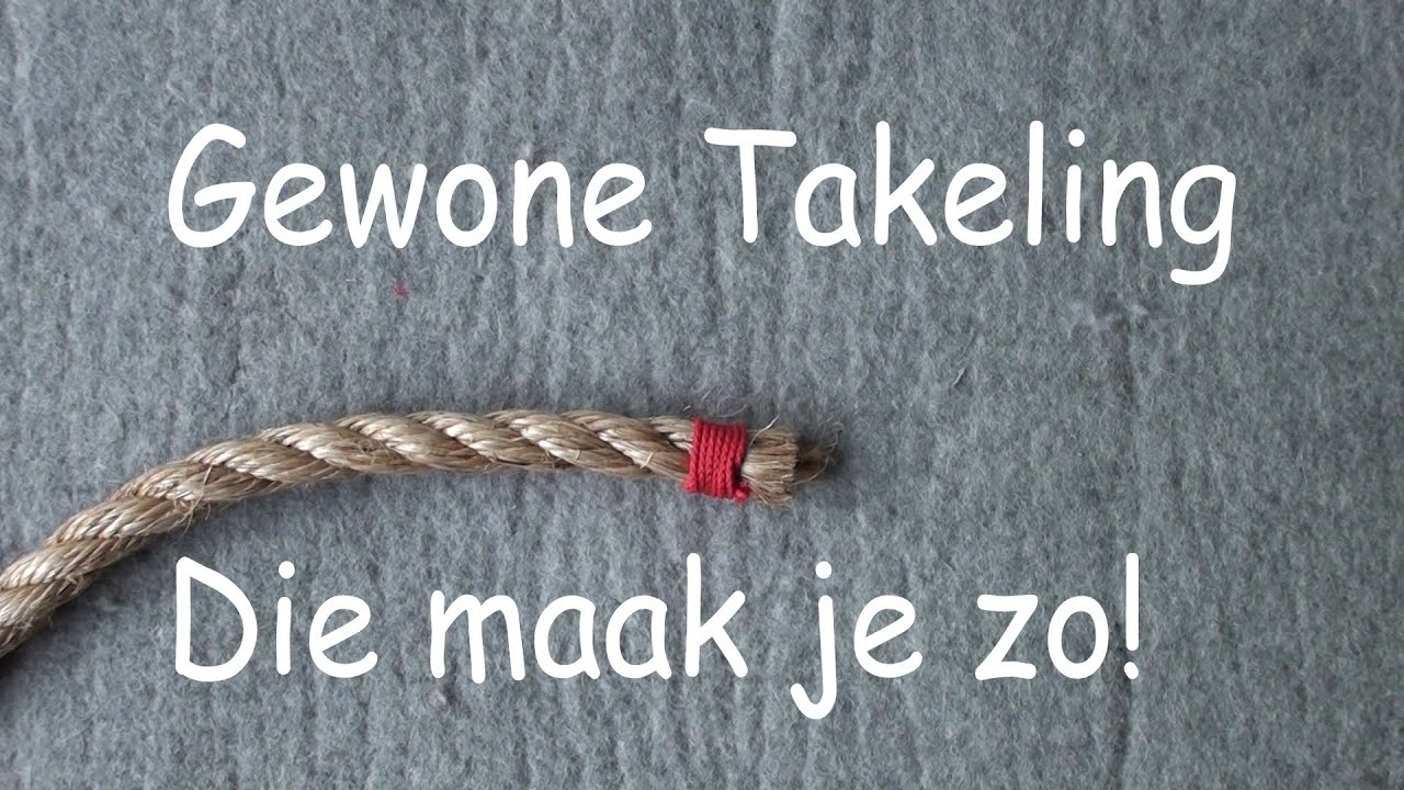 Gewone Takeling - Die maak je zo!