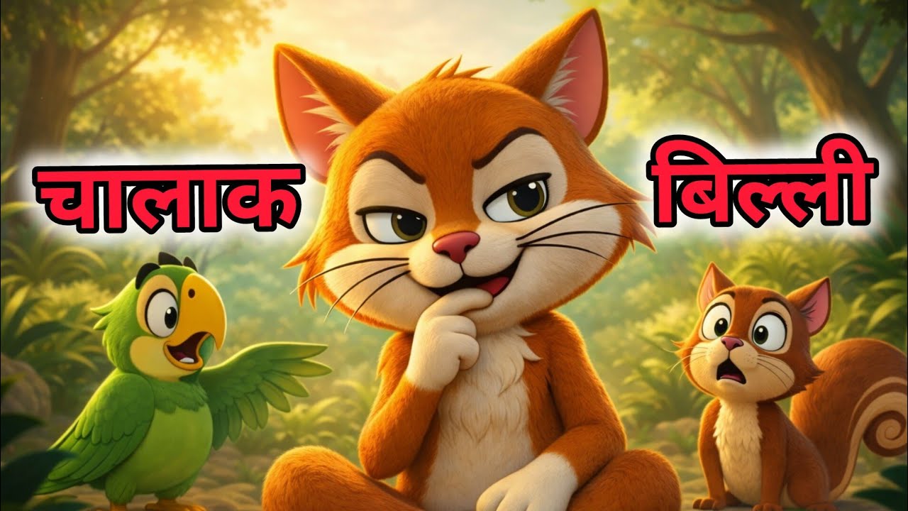 Chalak Billi Aur Do Masoom 😹| मजेदार जंगल की कहानी | Hindi Moral Kahani