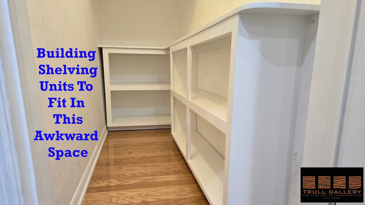 Building Shelving Units To Fit In This Awkward Space