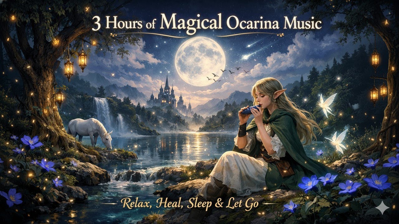 3 Hours of Magical Ocarina Music -2 🌿 Relax, Heal, Sleep & Let Go