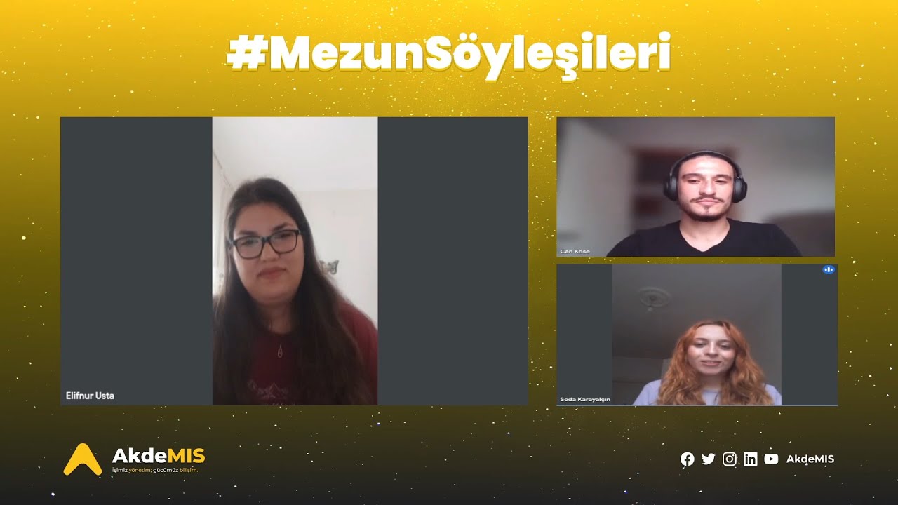 AkdeMIS İle #MezunSöyleşileri w/Elif Nur USTA - Akdeniz Üniversitesi, YBS