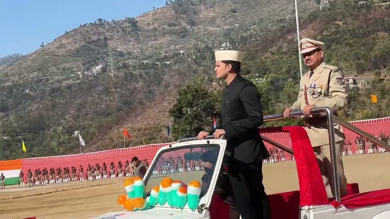 रुद्रप्रयाग गुलाबराय मैदान में मनाया गणतंत्र दिवस 