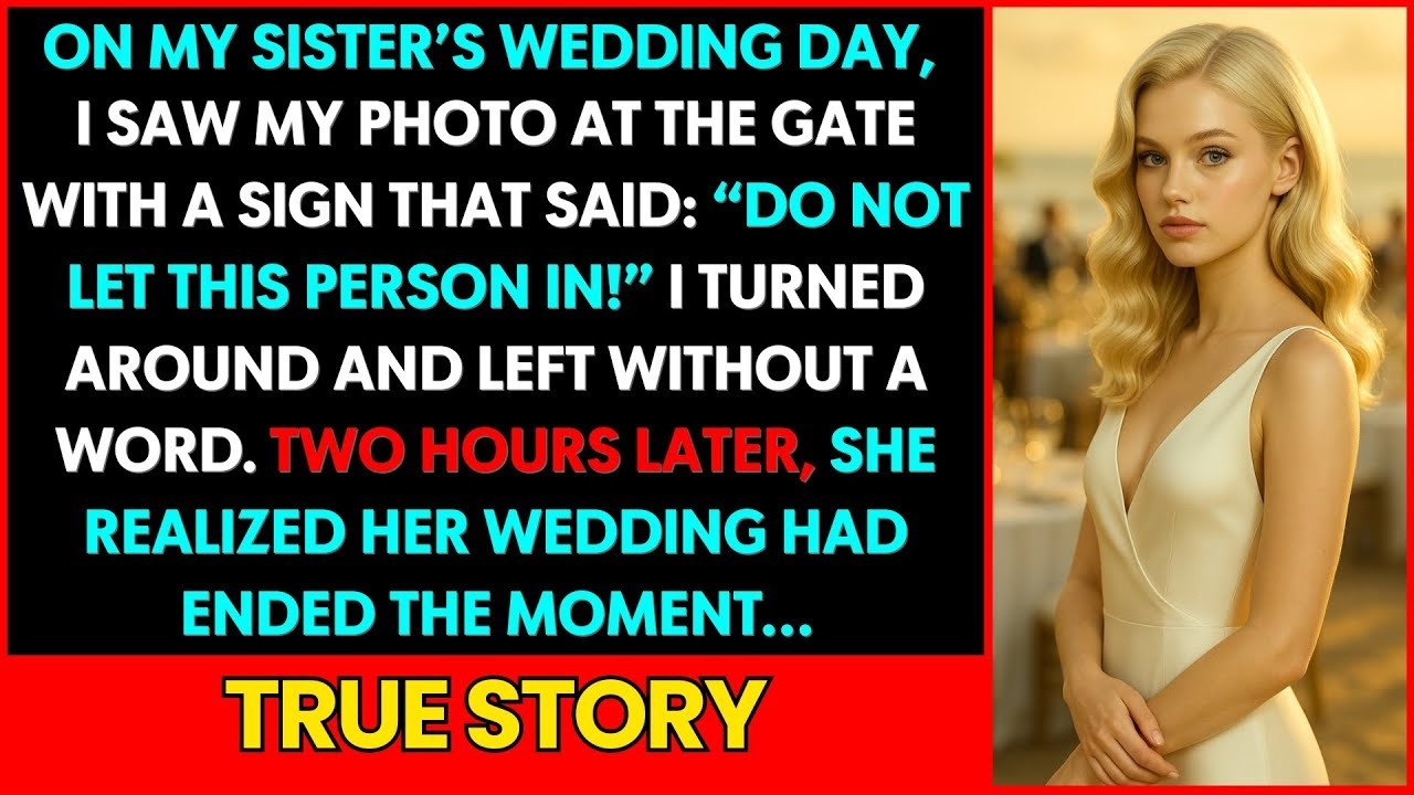My Sister Didn’t Let Me Come To Her Wedding — But Her Big Day Ended Right There…