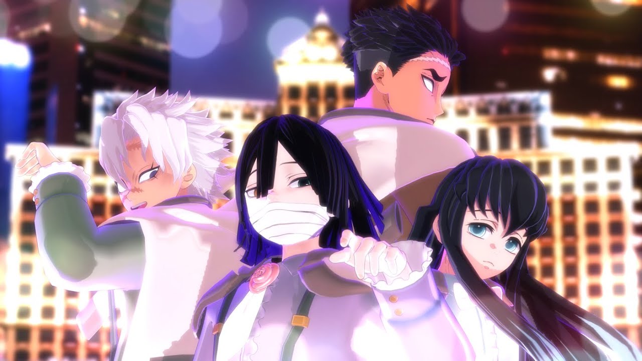 【#鬼滅のMMD】Shut Down【伊黒小芭内･不死川実弥･悲鳴嶼行冥･時透無一郎】