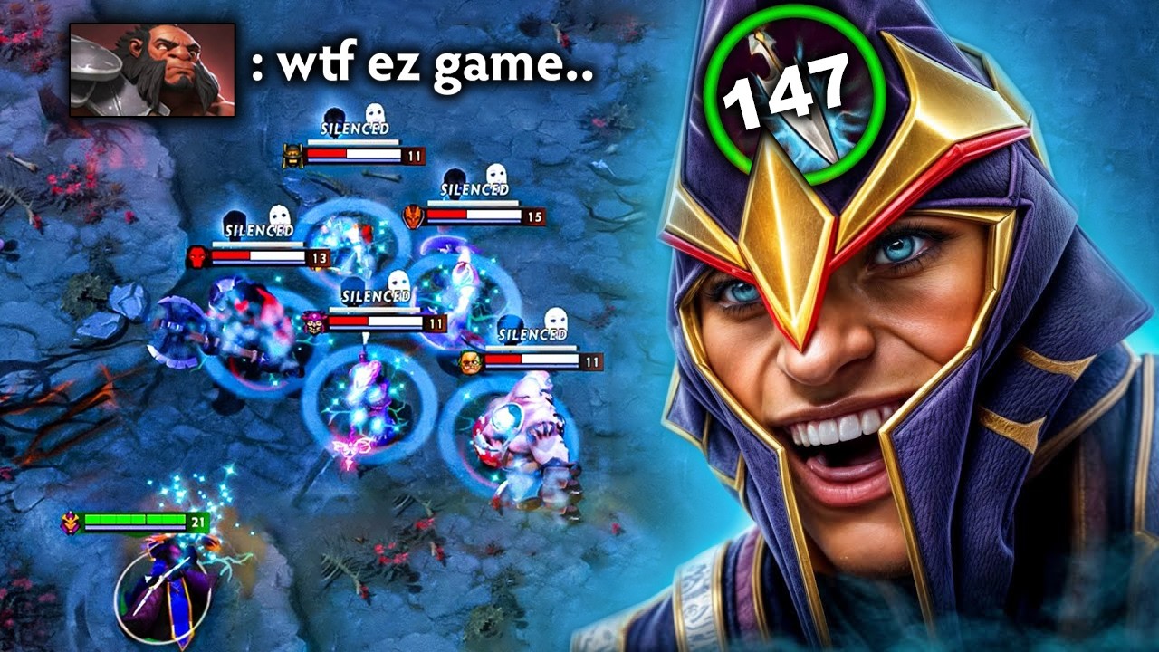 +147 permanent INT Steal🔥🔥Silencer 43Kills Right Click One Shot Damage | Dota 2