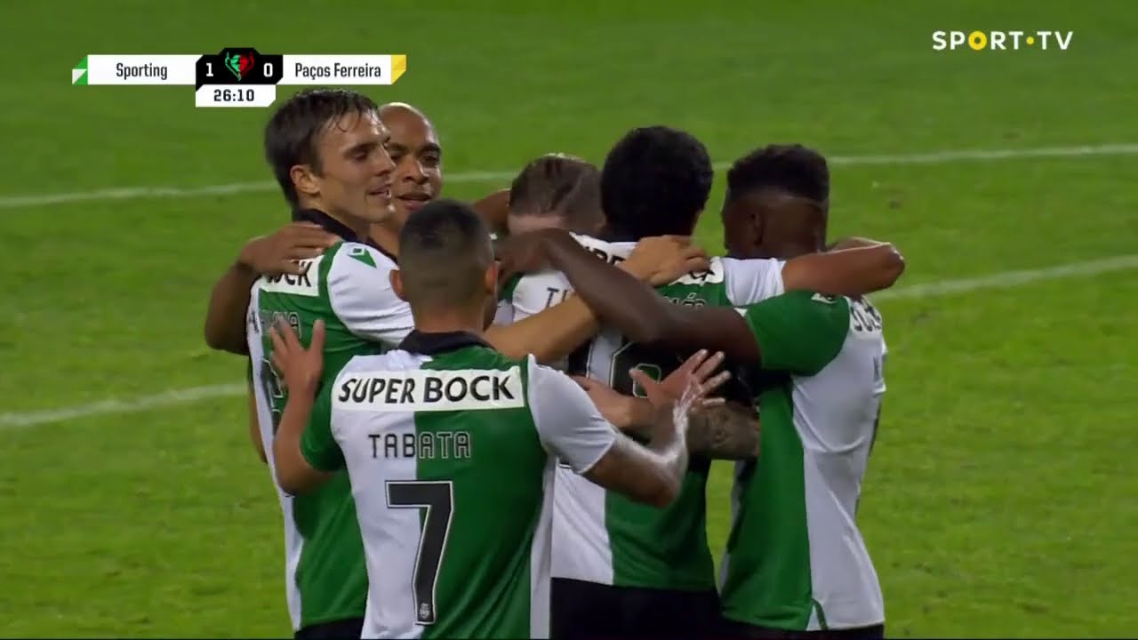 Goal | Golo Tiago Tom&aacute;s: Sporting (1)-0 Pa&ccedil;os de Ferreira (Ta&ccedil;a da Portugal 20/21)