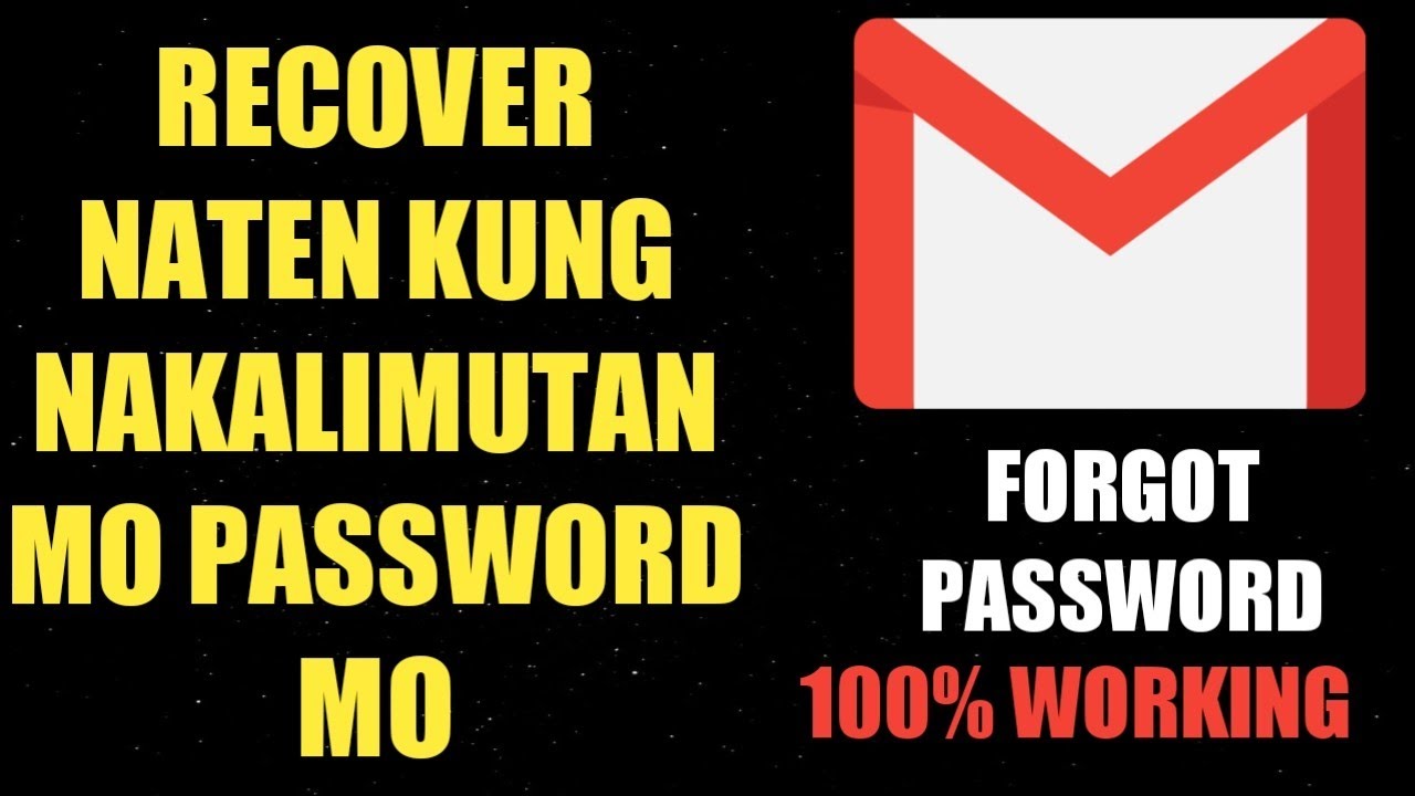 PAANO IRECOVER ANG GMAIL PASSWORD NA NAKALIMUTAN NA TUTORIAL ( SOBRANG DALI LANG PALA ) 😱😱