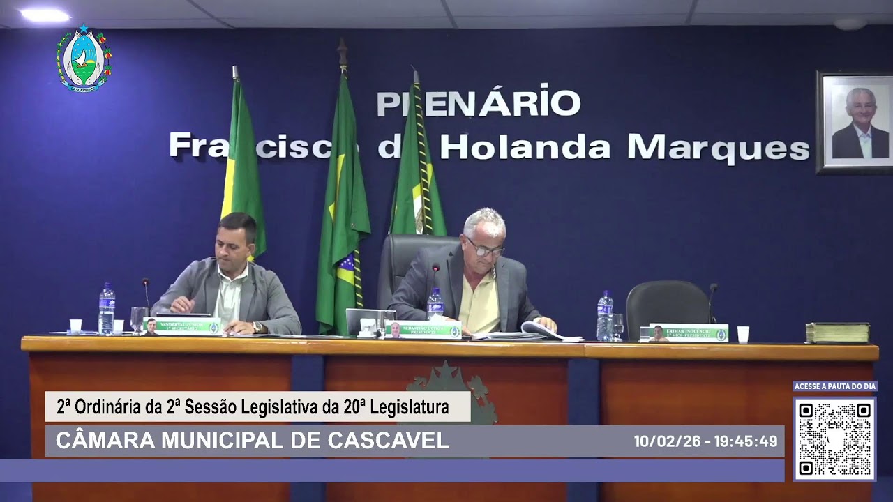 2ª Ordinária da 2ª Sessão Legislativa da 20ª Legislatura