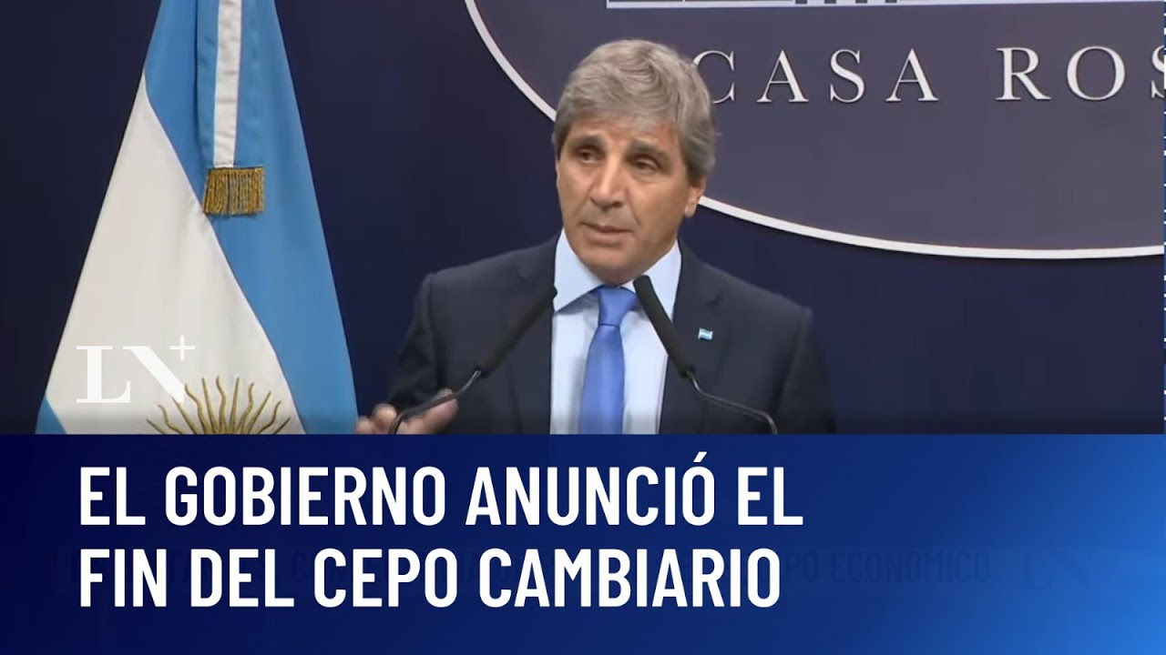 Acuerdo con el FMI: Caputo anunció el fin del cepo y bandas cambiarias