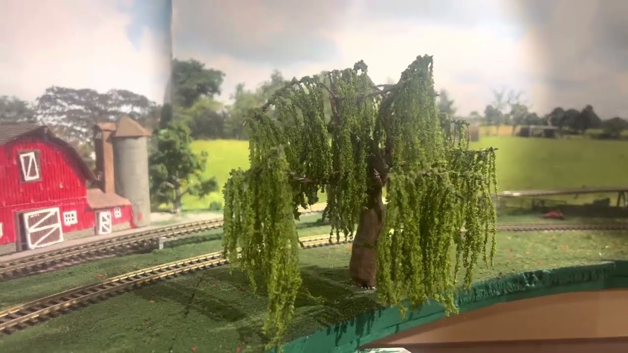 How to make a willow tree for your train layout