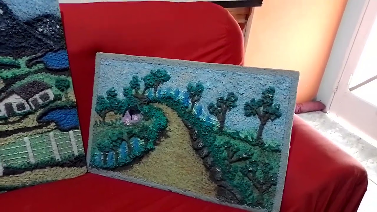 Vamos fazer?? paisagens e molduras, com cola caseira e areia colorida.