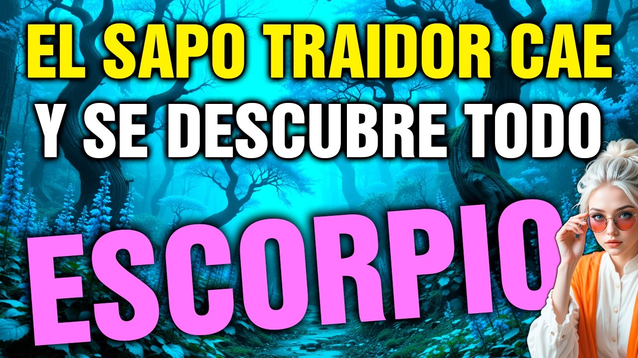 escorpio 😱 alguien de TU CÍRCULO TE QUIERE ROBAR, HOY SE DESTAPA su VERDAD MÁS SUCIA 💥
