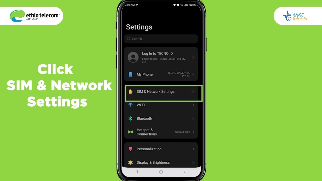 How to Activate VoLTE on Techno Devices #VoLTE #Techno #Ethiotelecom