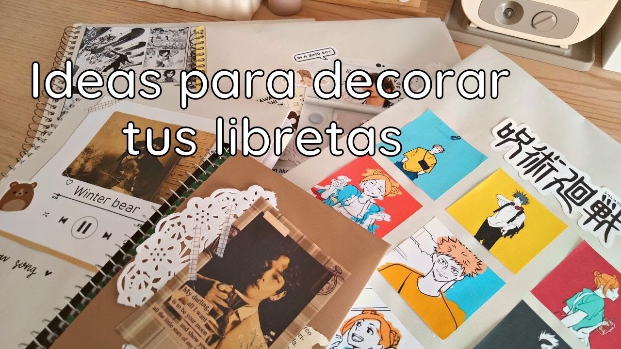 ¡Ideas aesthetics para decorar tus libretas! ✨ estilo kpop, anime, minimalista...