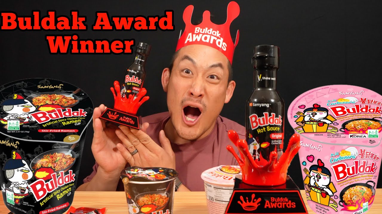 2X FIRE NOODLES- Buldak Award Winner!