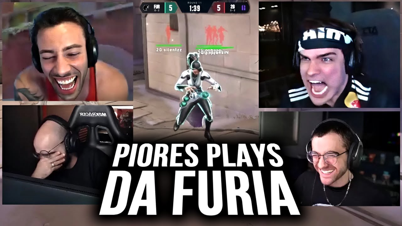 REAÇÃO DOS STREAMERS VENDO AS PIORES JOGADAS DA FURIA CONTRA A 2G!
