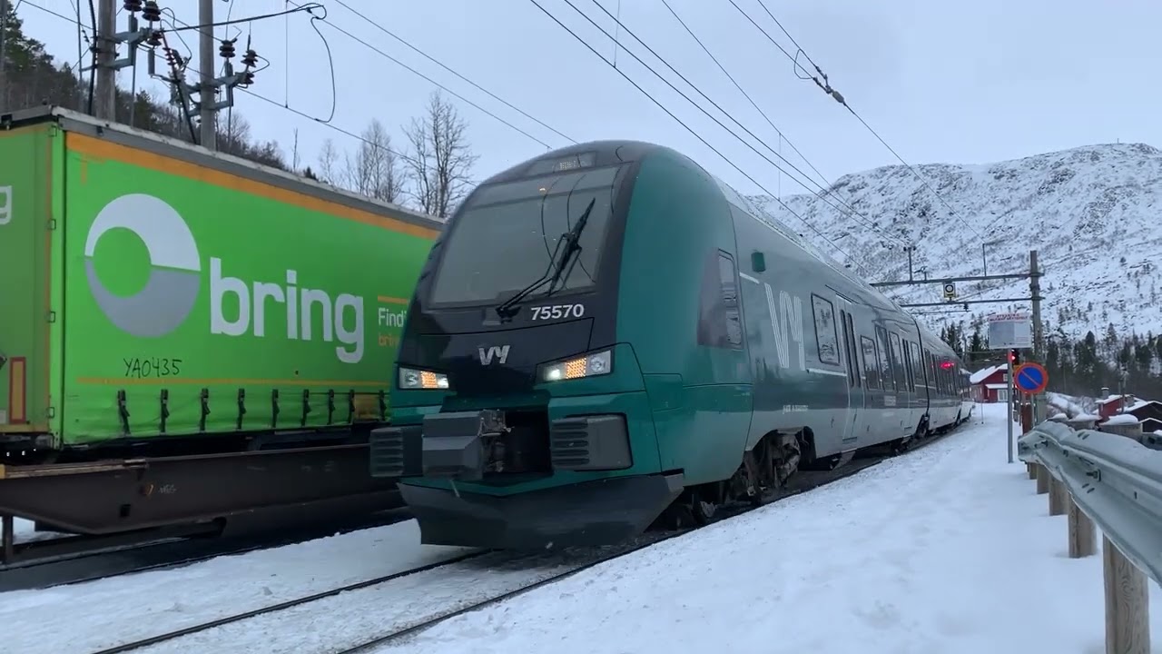 Togspotting langs Bergensbanen 20.01.21