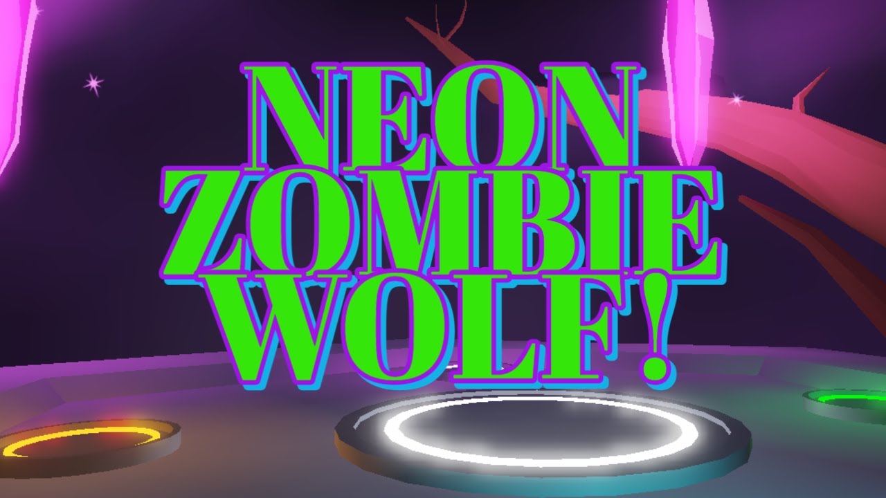 MAKING A NEON ZOMBIE WOLF IN ADOPT ME!! (ROBLOX)