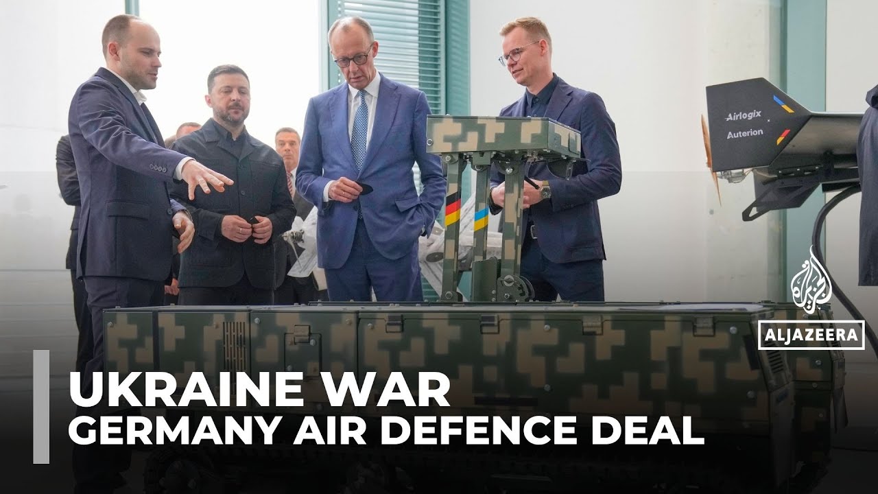 Ukraine strikes drone production, military support deal with Germany