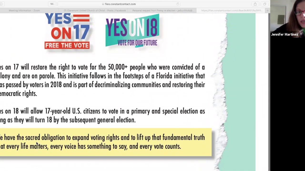 Faith Votes Presentation