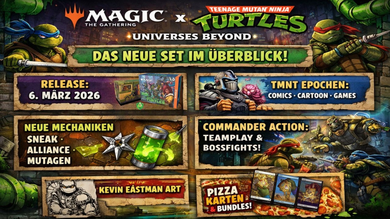 Magic the Gathering x Teenage Mutant Ninja Turtles - Das neue Set im Überblick