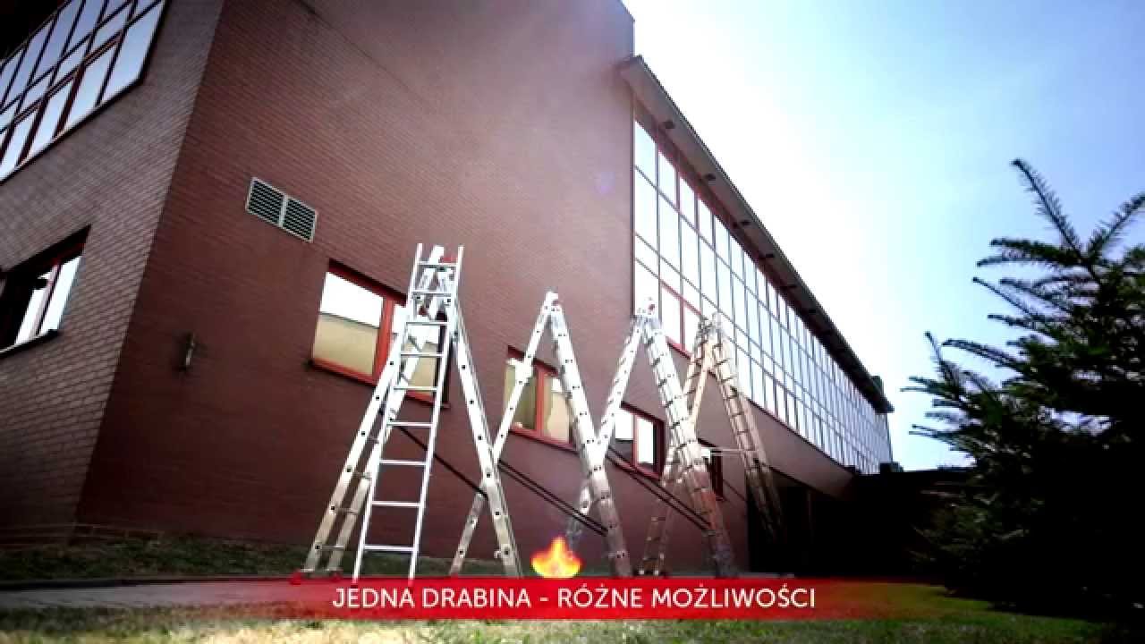 Profesjonalne drabiny aluminiowe KRAUSE MONTO Tribilo