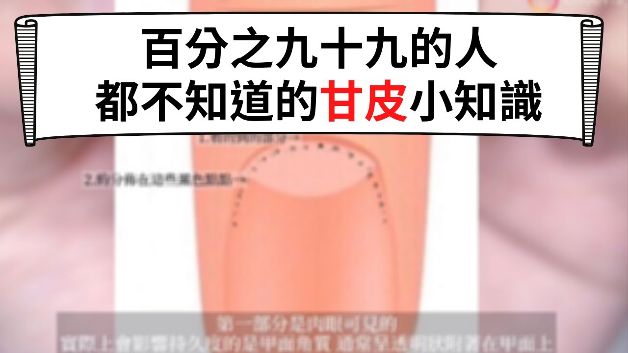 甘皮教學│修甘皮前必了解！手把手帶你看清甘皮真面目(上)│How to cut nail cuticles at home│美甲教學