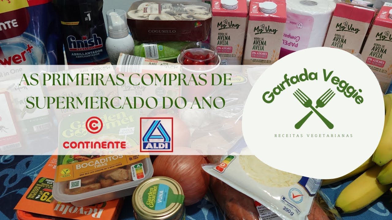 As primeiras Compras de Supermercado do Ano | Continente e Aldi | Fiquei chocada com uma coisa grave