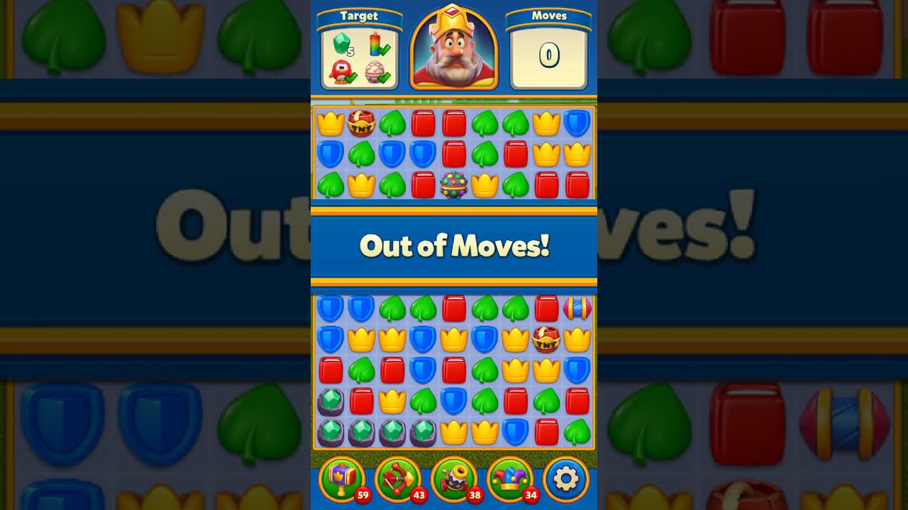 Royal Match level 608 🏰 No Boosters HD