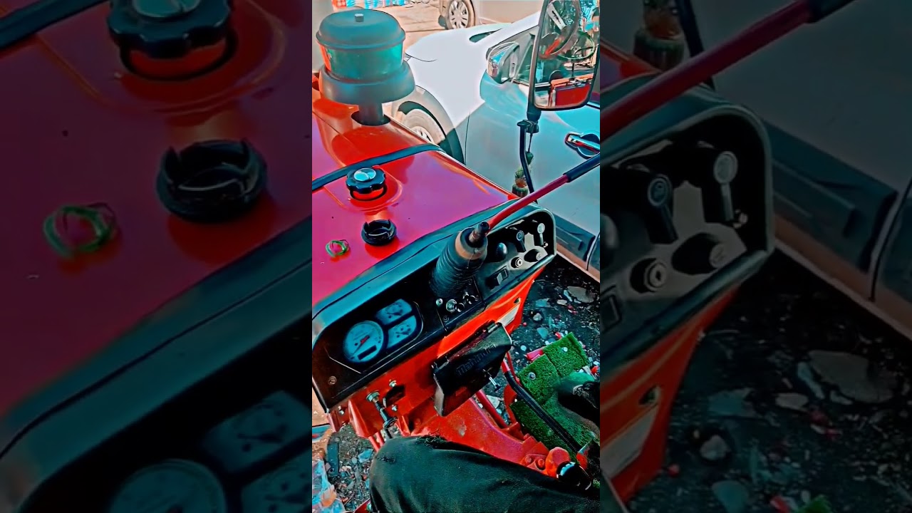 Mahindra 575 modification. Fitting of new steering wheel   #mahindratractor #tractorlover