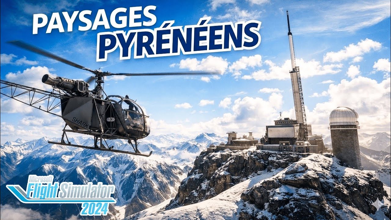 Paysages PYRÉNÉENS ❄️ Flight Simulator 2024