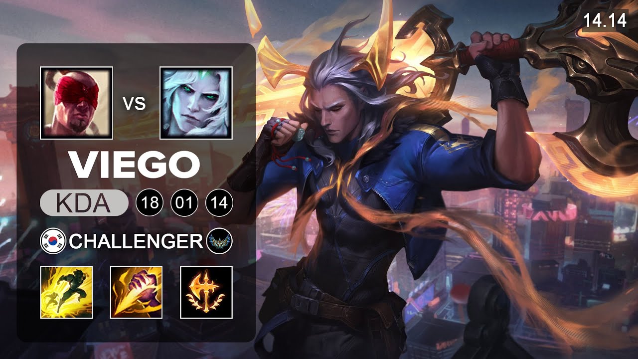 Viego vs Lee Sin Jungle - KR Challenger - Patch 14.14 Season 14