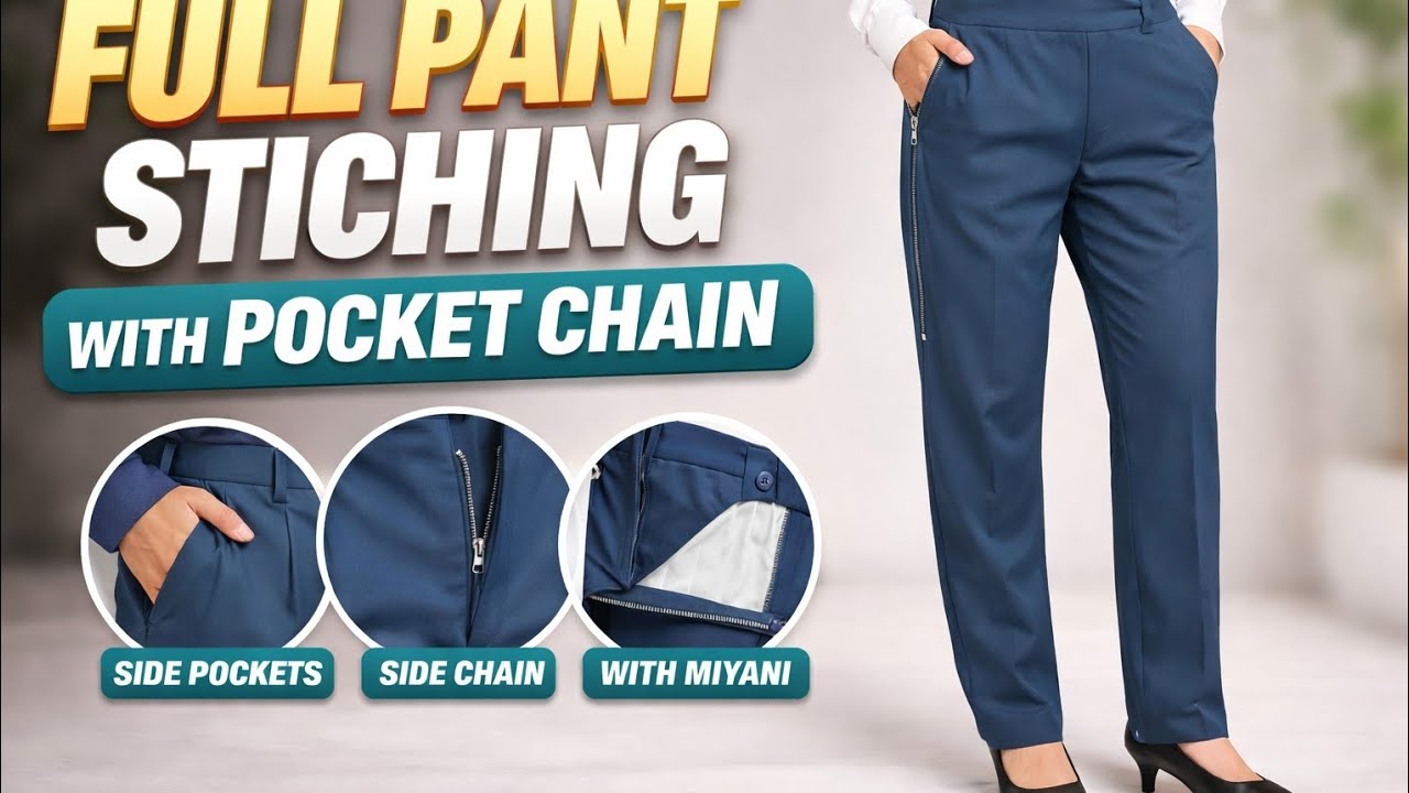 Full Pant Stiching with chain pocket