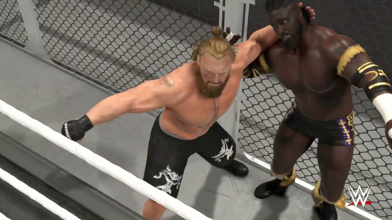 HELL IN A CELL BROCK LESNAR VS OBA FEMI