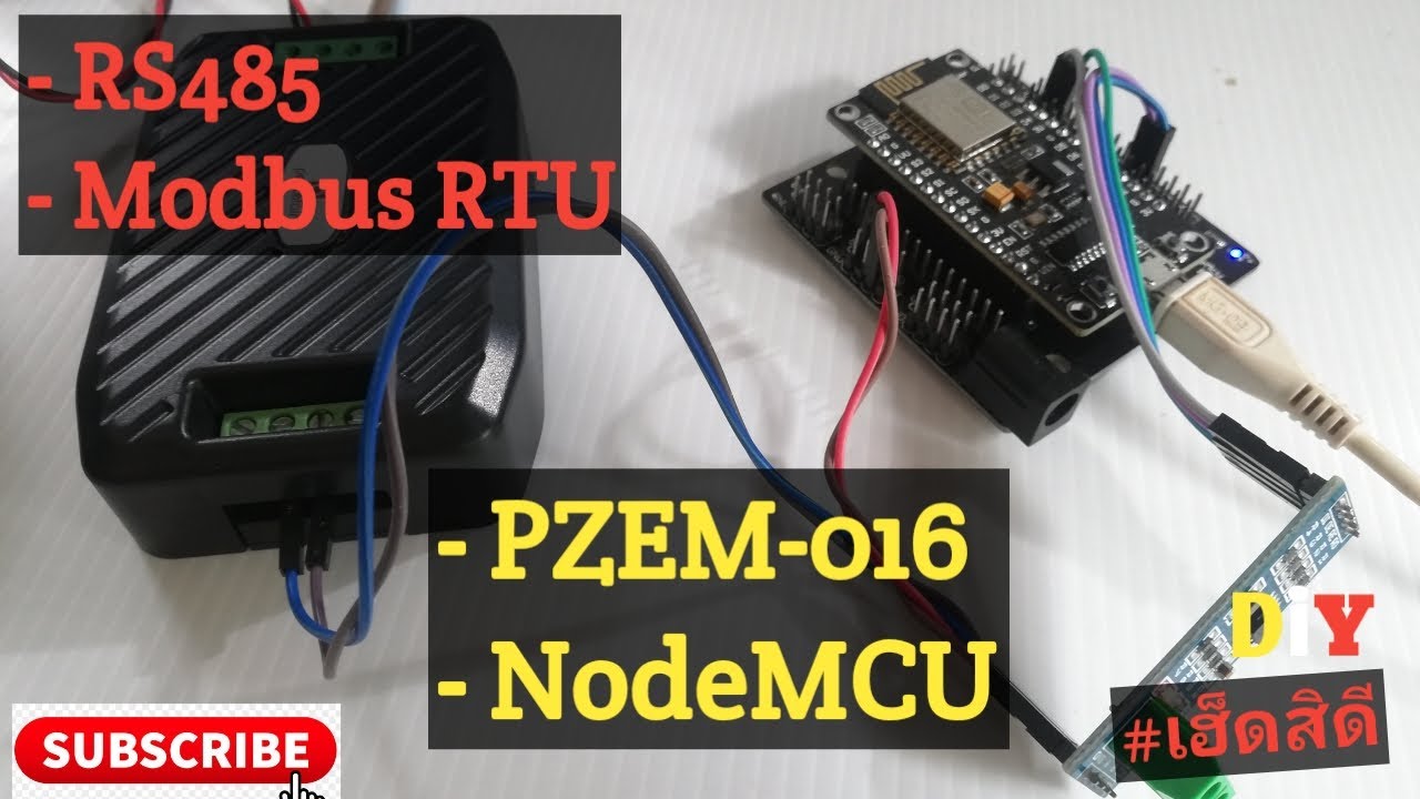 PZEM-016 & NodeMCU | วัดพลังงานไฟฟ้าโดยใช้ NodeMCU สื่อสารผ่าน RS485 | EP#3 | เฮ็ดสิดี