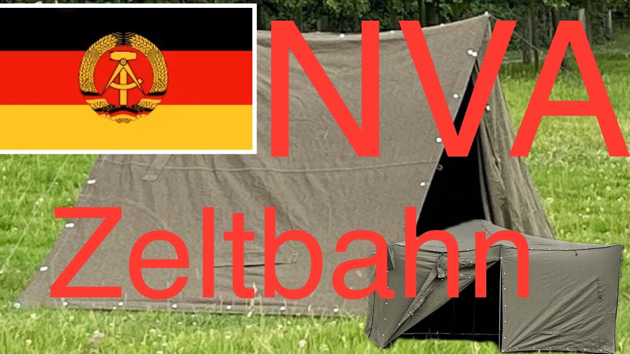 NVA Zeltbahn - Aufbau Varianten - 12 Mann Zelt