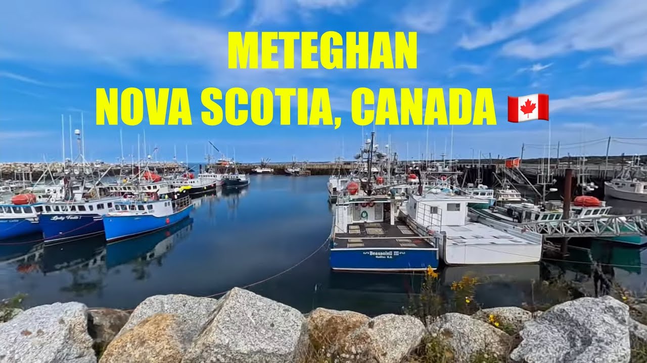 Relaxing walk around Meteghan harbour, Nova Scotia, Canada 🇨🇦 