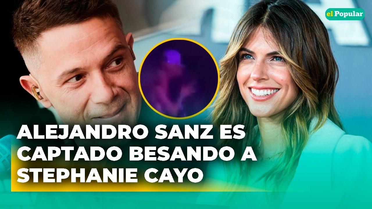Alejandro Sanz es captado besando a Stephanie Cayo en pleno concierto en Ecuador