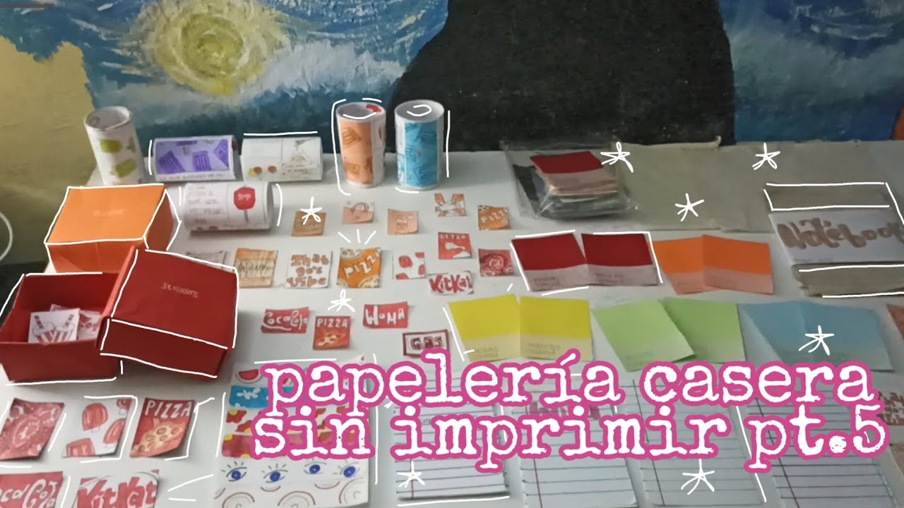 PAPELERÍA CASERA SIN IMPRIMIR PT.5